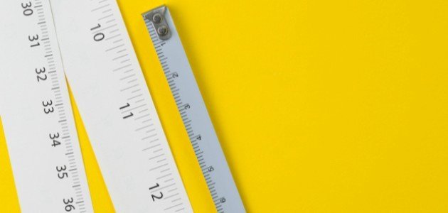 مشابك الورق مثال على وحدات طول غير قياسية