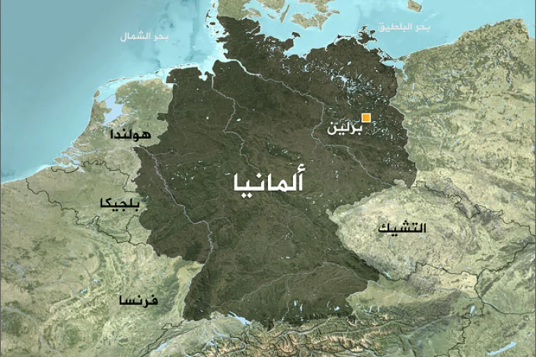 تعرف على خريطة المانيا بالعربي