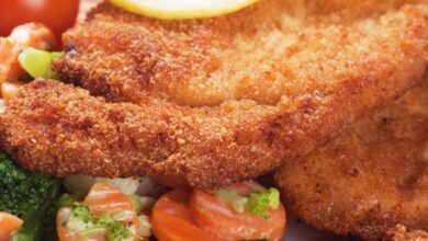 طريقة تحضير اسكالوب الدجاج الذهبي بوصفة سهلة