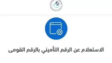 التأمينات الاجتماعية تُوفر إمكانية معرفة الرقم التأميني بالرقم القومي إلكترونيًا بسهولة
