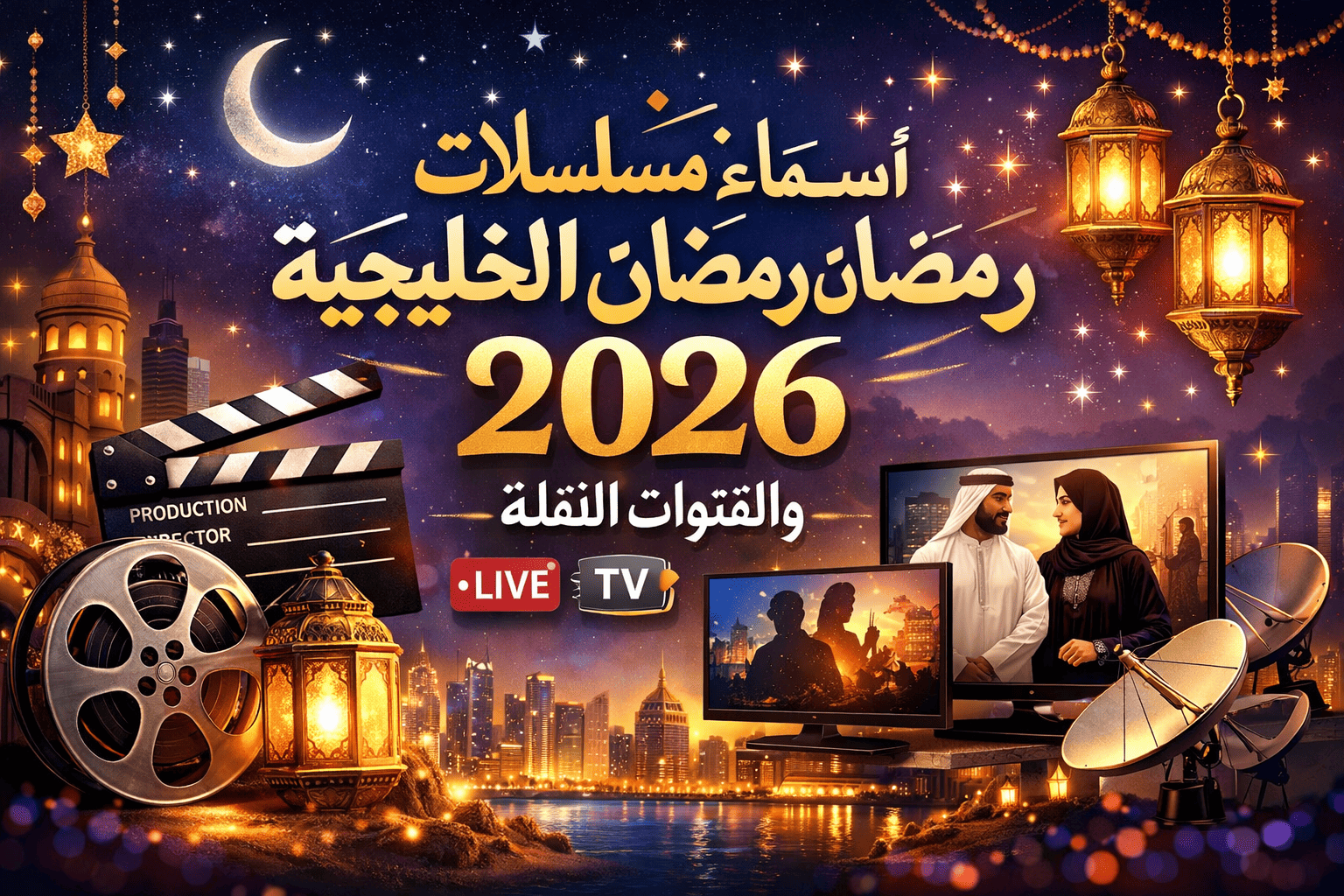 اسماء مسلسلات رمضان الخليجية 2026 والقنوات الناقلة