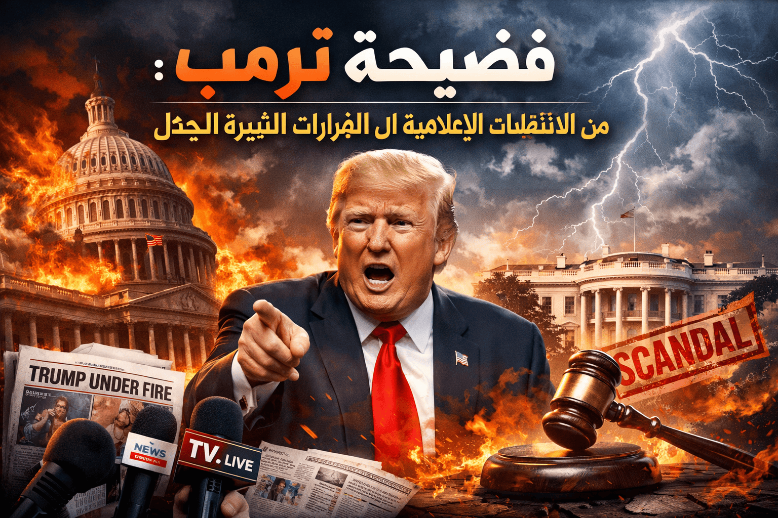 فضيحة ترمب من الانتقادات الإعلامية إلى القرارات المثيرة للجدل