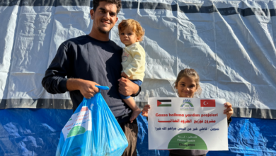 استمرار جهود مطبخ غزة الخيري في توزيع الطرود الغذائية على العائلات المنكوبة