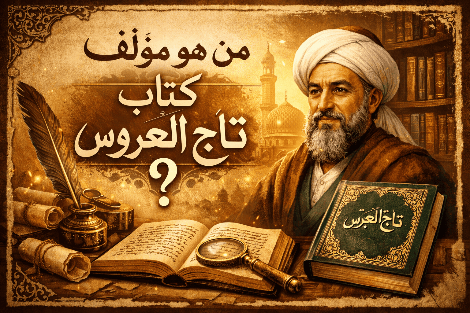 من هو مؤلف كتاب تاج العروس .. تعرف على صاحب أعظم معجم في اللغة العربية