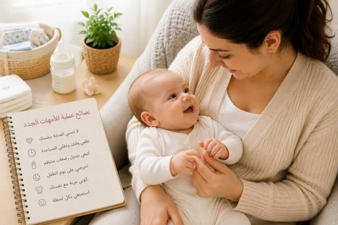 العناية بالطفل في عامه الأول: دليل شامل للأمهات الجدد