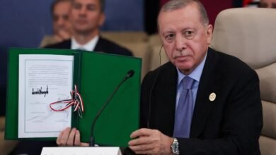 أردوغان يؤكد التزام تركيا بتنفيذ اتفاق غزة