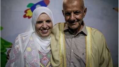 زفاف مسنين في غزة