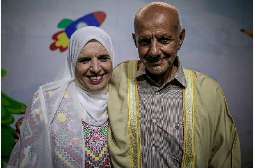 زفاف مسنين في غزة