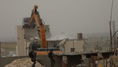 هدم المساكن الفلسطينية في الضفة الغربية