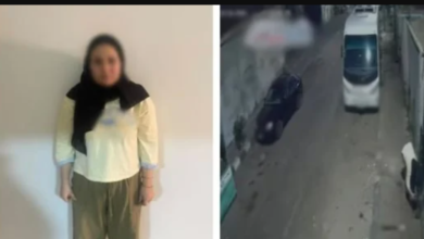 سيدة تشعل النيران