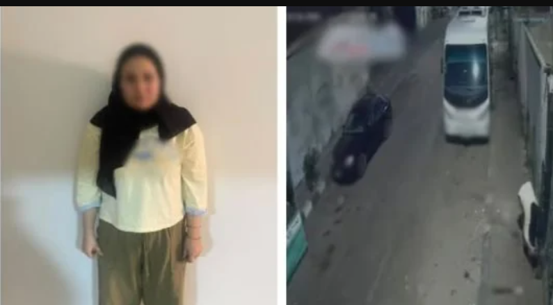 سيدة تشعل النيران